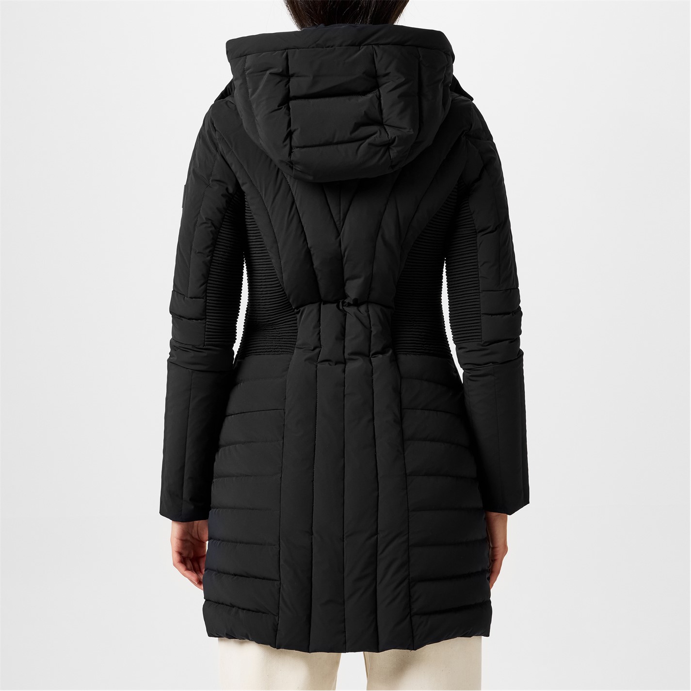 MACKAGE Oksana Smocked Long Down Coat