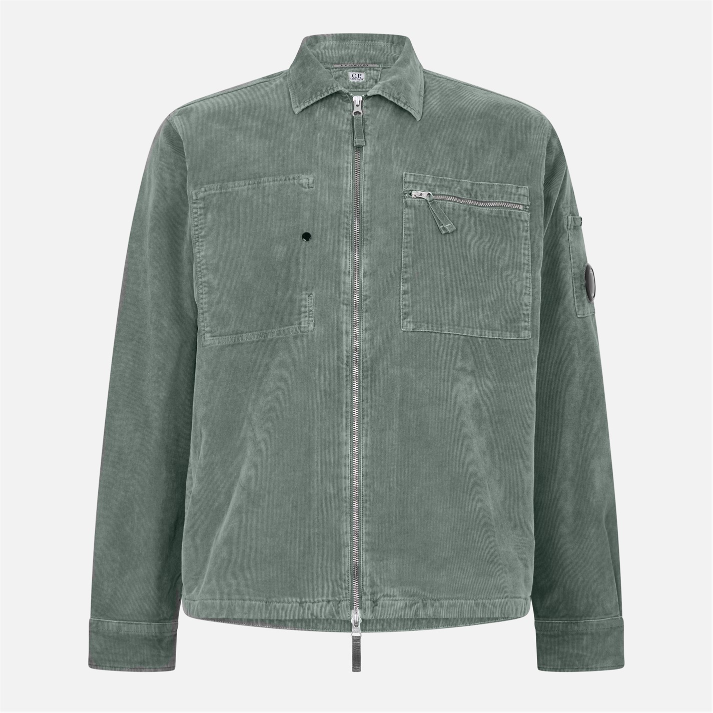 ひ*う様 【INTÉRIM】HYPER BIG UK CORDUROY COVE CP Company Men's Corduroy Long Sleeve Zip Overshirt | Cruise Fashion