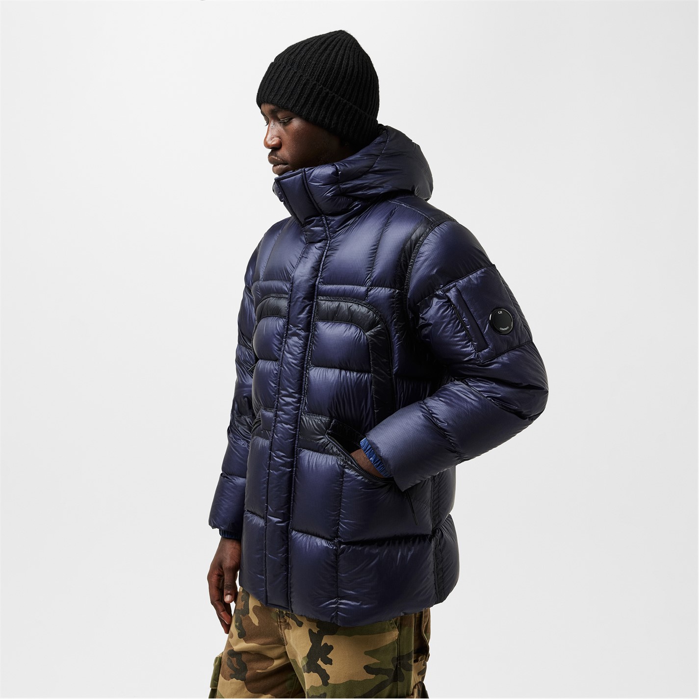 CP Company Men's Down Jacket Estate Blue 887 FRASERS Ireland