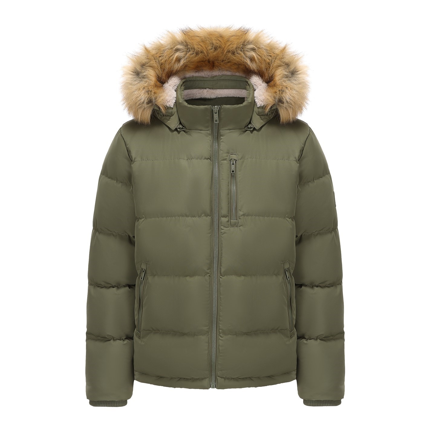 Mens Jackets Pretty Green Bubble Padded Jacket SoulCal Zip Bubble