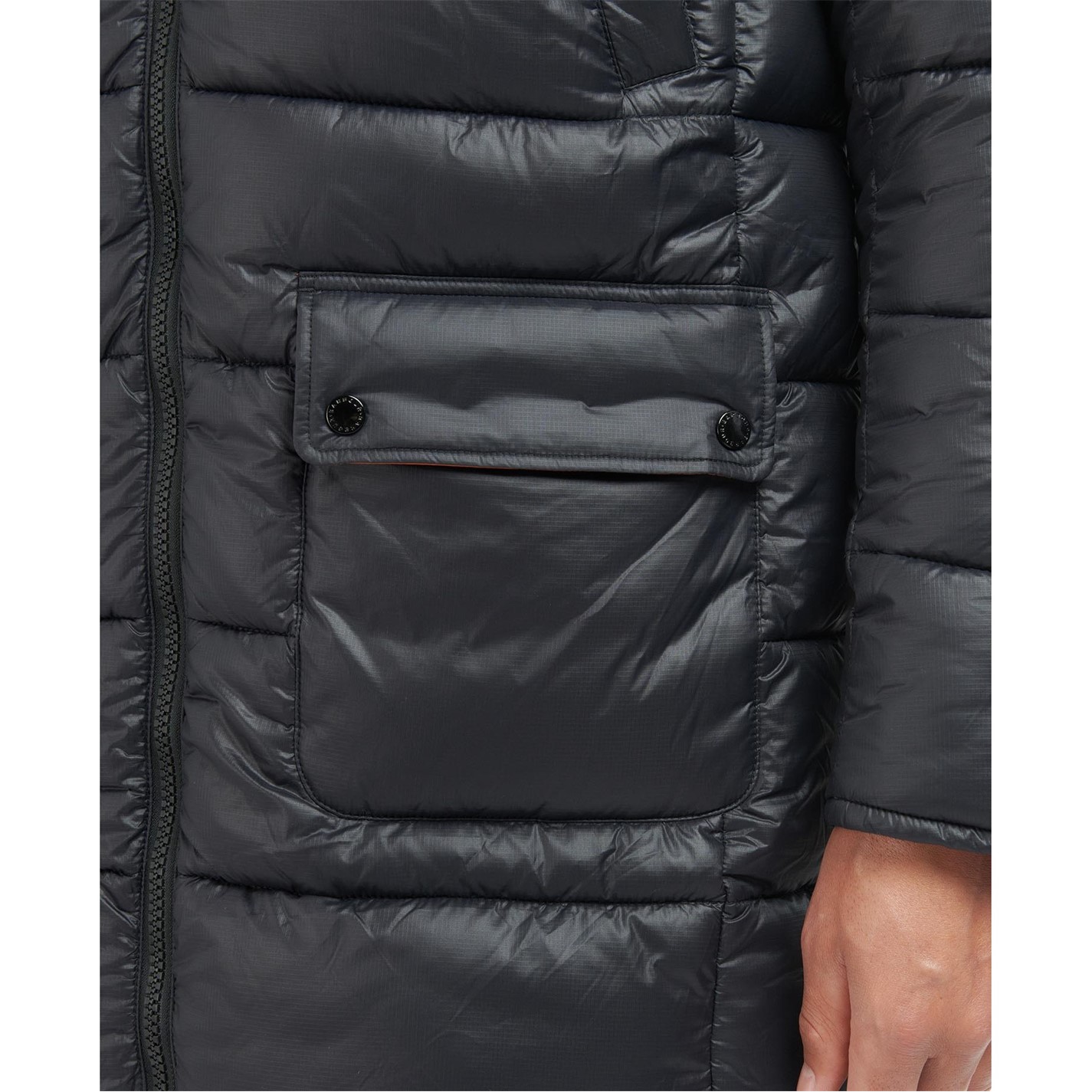 Barbour Hiker Venture Baffle Quilted Jacket Black FRASERS