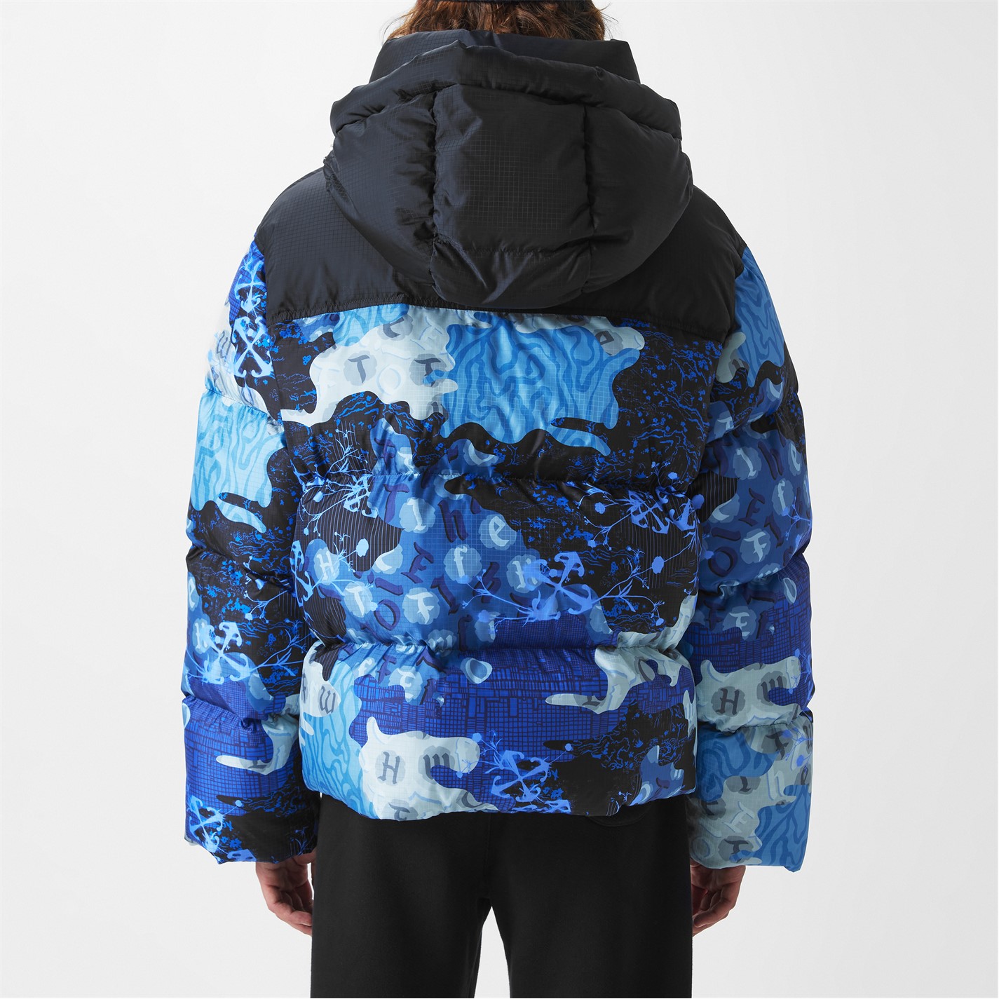 Camo Puffer Ski Jacket North Face Coat Blue Camo Wantdo Kids