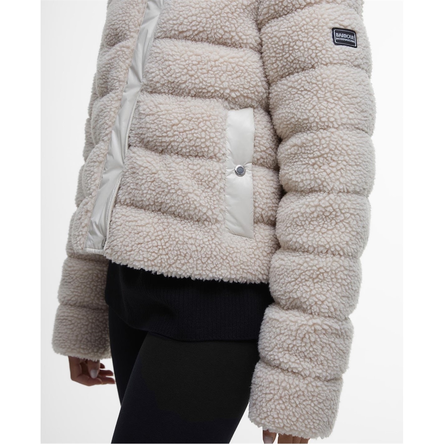 Fleece Jacket Barbour Wool Jacket Womens Silver Barbour