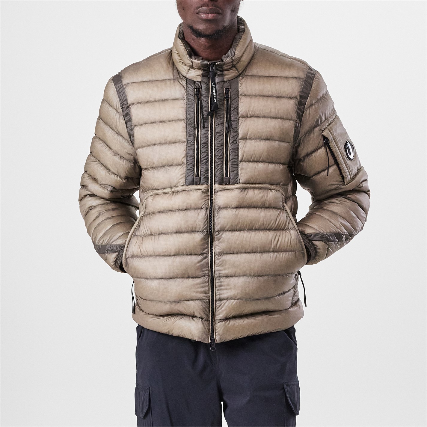 Cp Company Puffer Jacket Khaki CP Company CP Company Outerwear