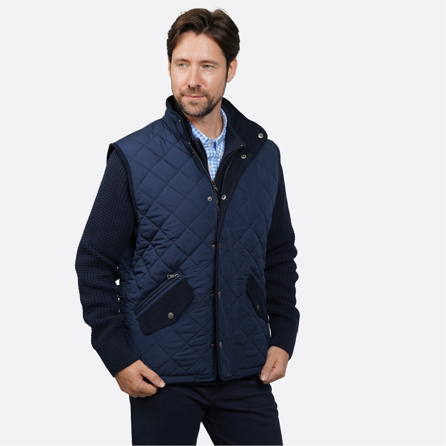 Howick Howick Quilted Gilet Navy FRASERS Ireland