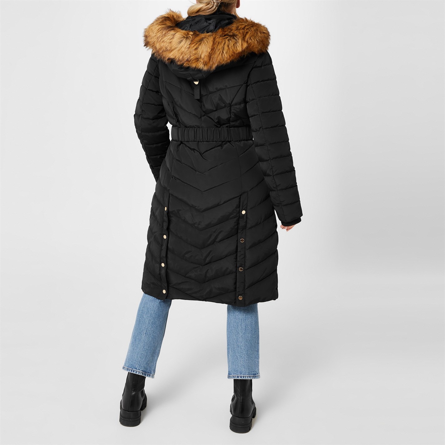 Firetrap Bubble Puffer Jacket Black House of Fraser