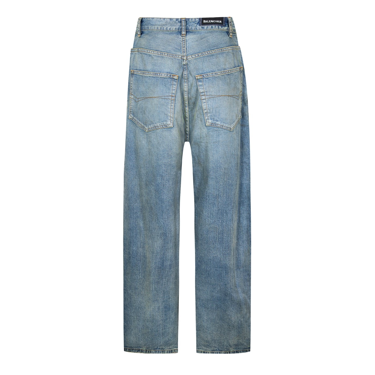 BALENCIAGA | Double Front Effect Denim Jeans | Blonde Ring 