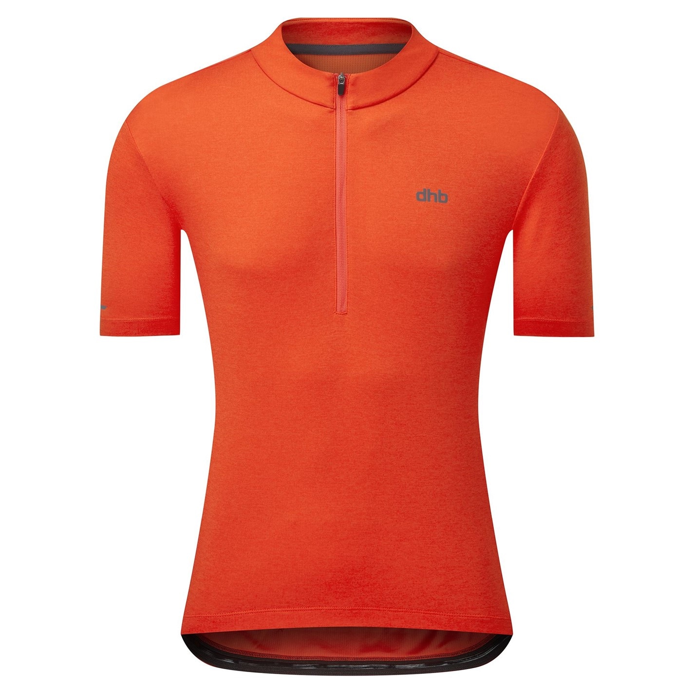 Dhb Men's quarter Zip Short Sleeve Jersey Orange FRASERS