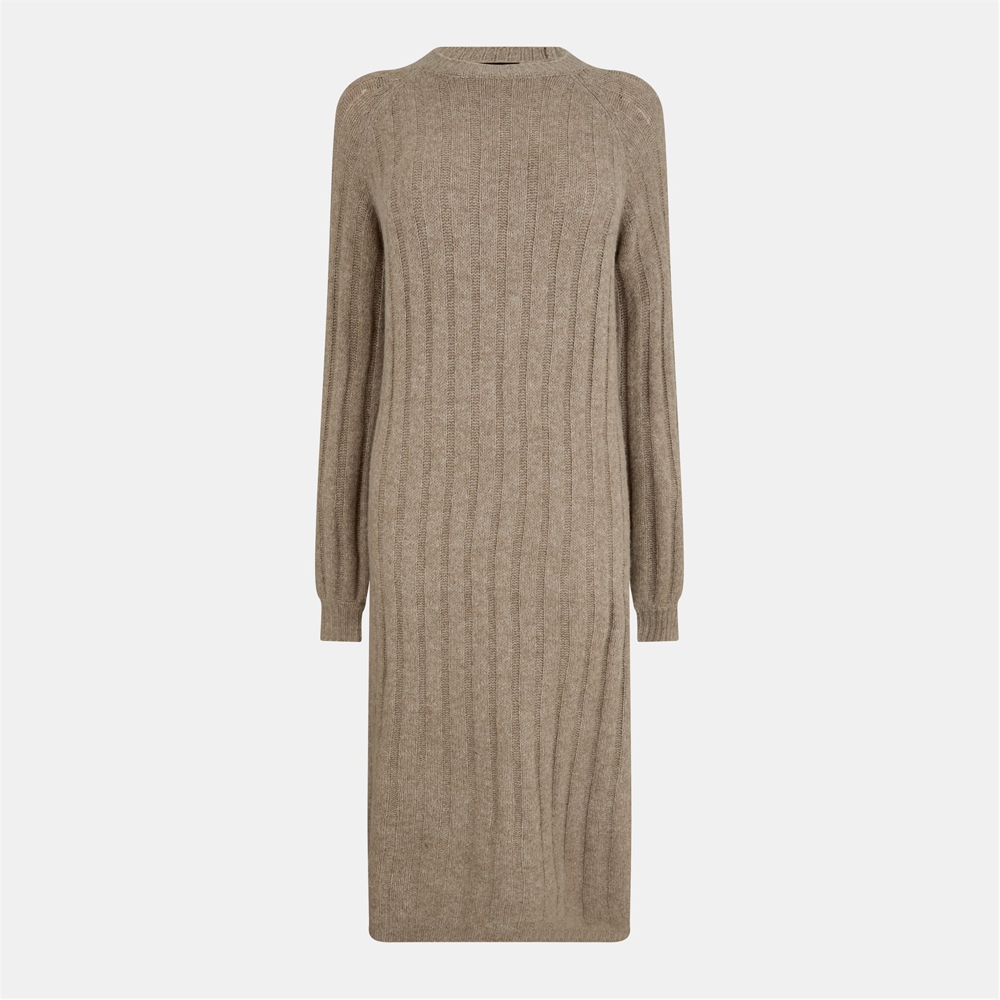 orange knit sweater dress Women's Knit Sweater Midi Dress XS / ORANGE main image 0