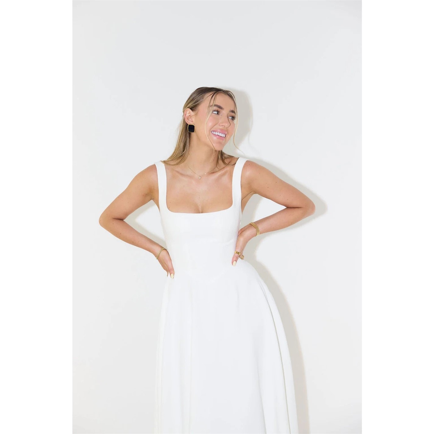 ODD MUSE | The Ultimate Muse High Waist Square Neck Midi Dress | Maxi  Dresses | FRASERS Ireland