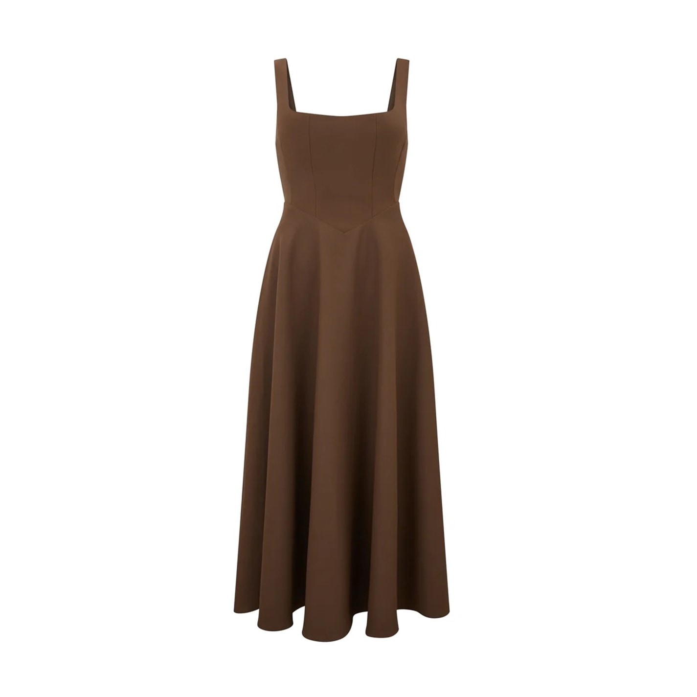 sachin and babi light blue dress Soleil Square Neck Midi Dress - White main image 0