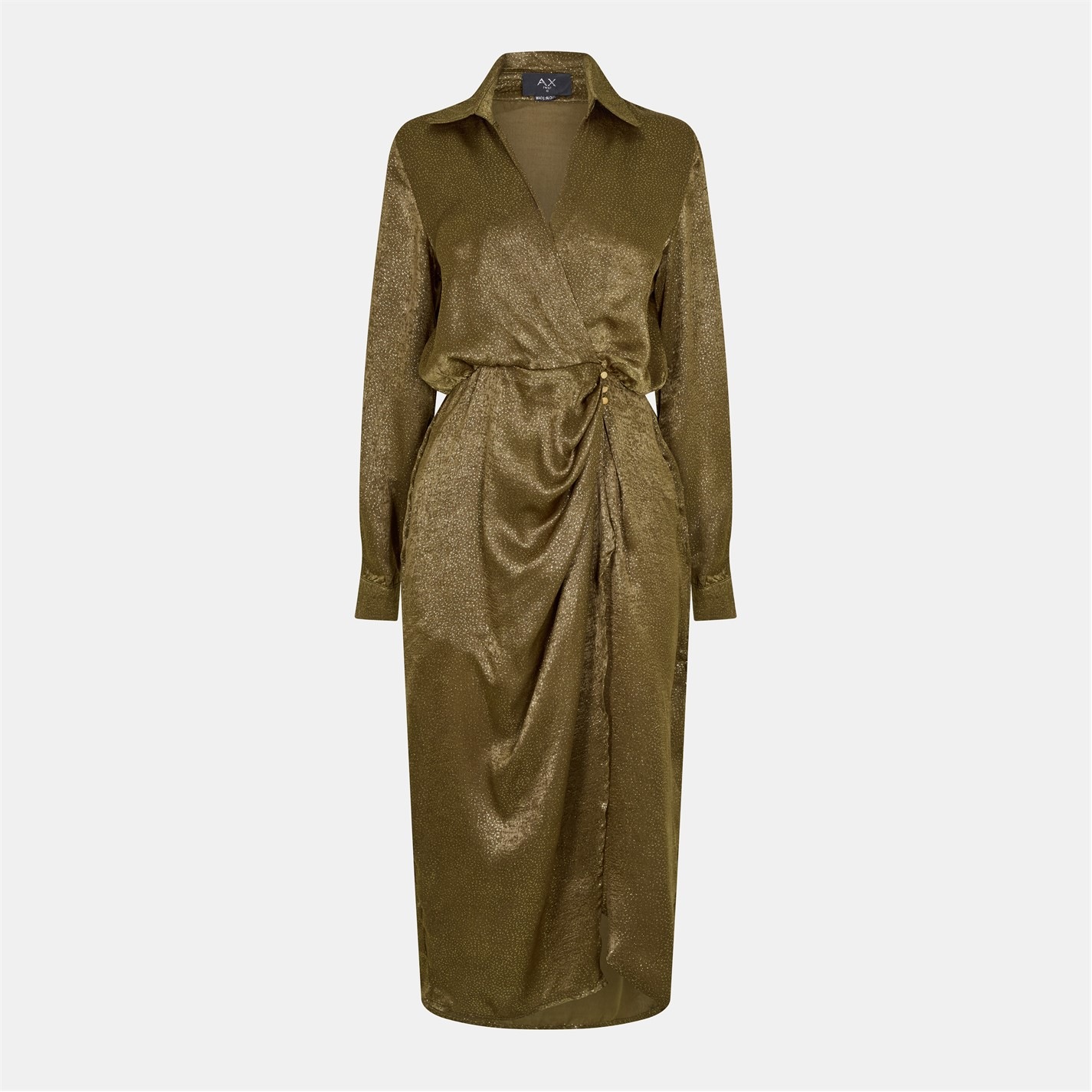 Olive Dress Gold (READY XS)
