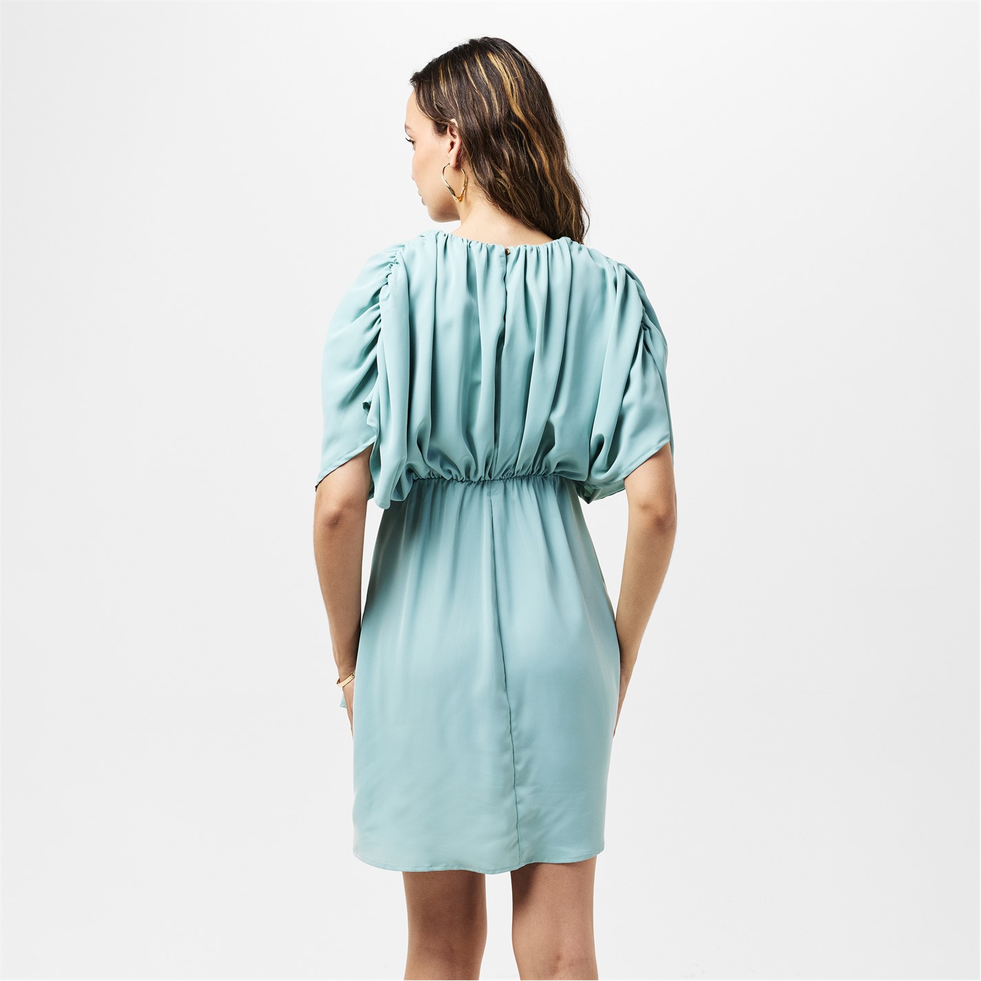 AX Paris | Duck Egg Batwing Gathered Top Mini Dress | Duck Egg | FRASERS Ireland AX Paris | Duck Egg Batwing Gathered Top Mini Dress | Duck Egg | FRASERS Ireland