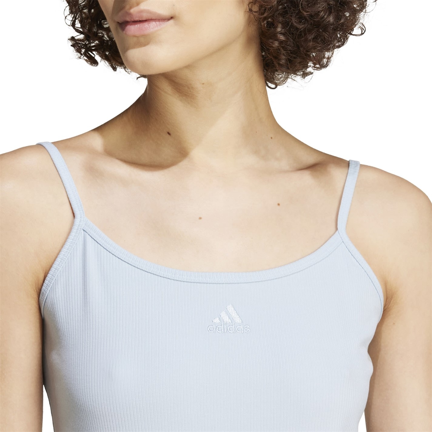 adidas | ALL SZN Rib Fitted Midi Dress | Wonder Blue | FRASERS Ireland