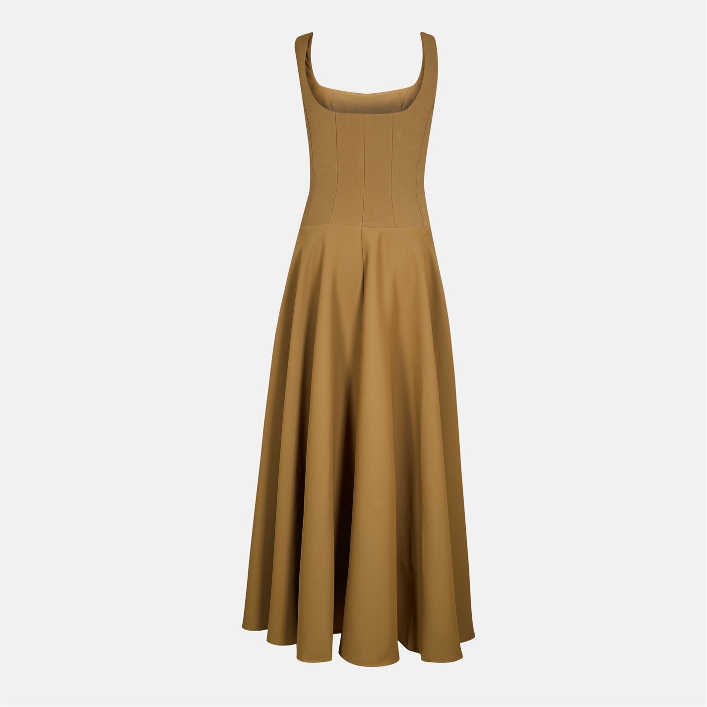 knee length dresses for ladies Women's Black Midi Dress Square Neck Bodycon Dress – ZINNTRA