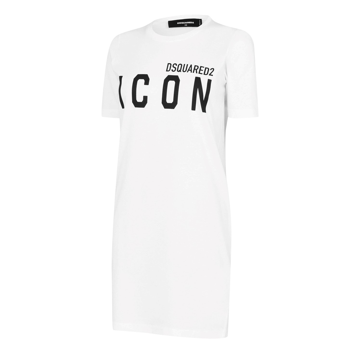 DSQUARED2 | Icon Renny T-Shirt Dress | White 989 | FRASERS