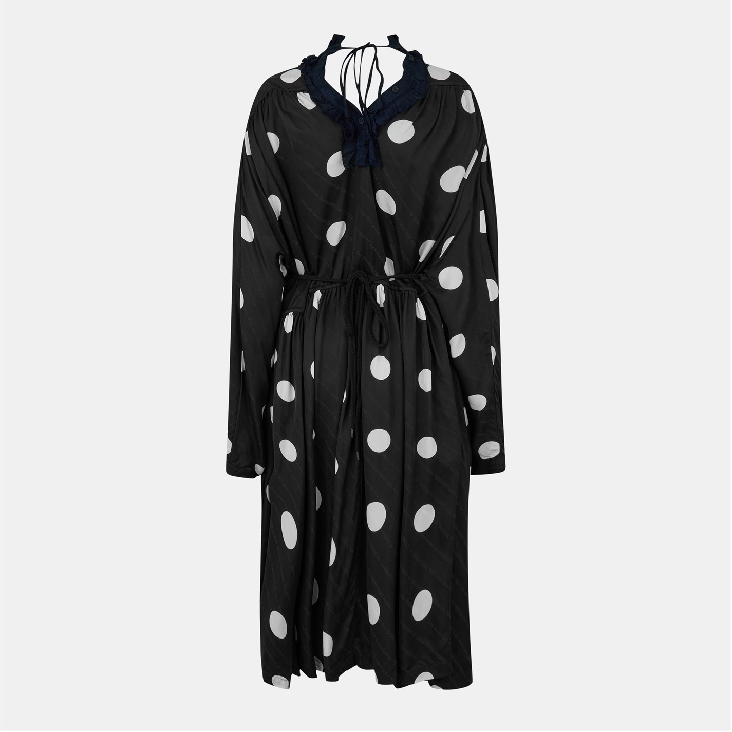 BALENCIAGA | Women's Wrap Dress | Black/White | FRASERS Ireland