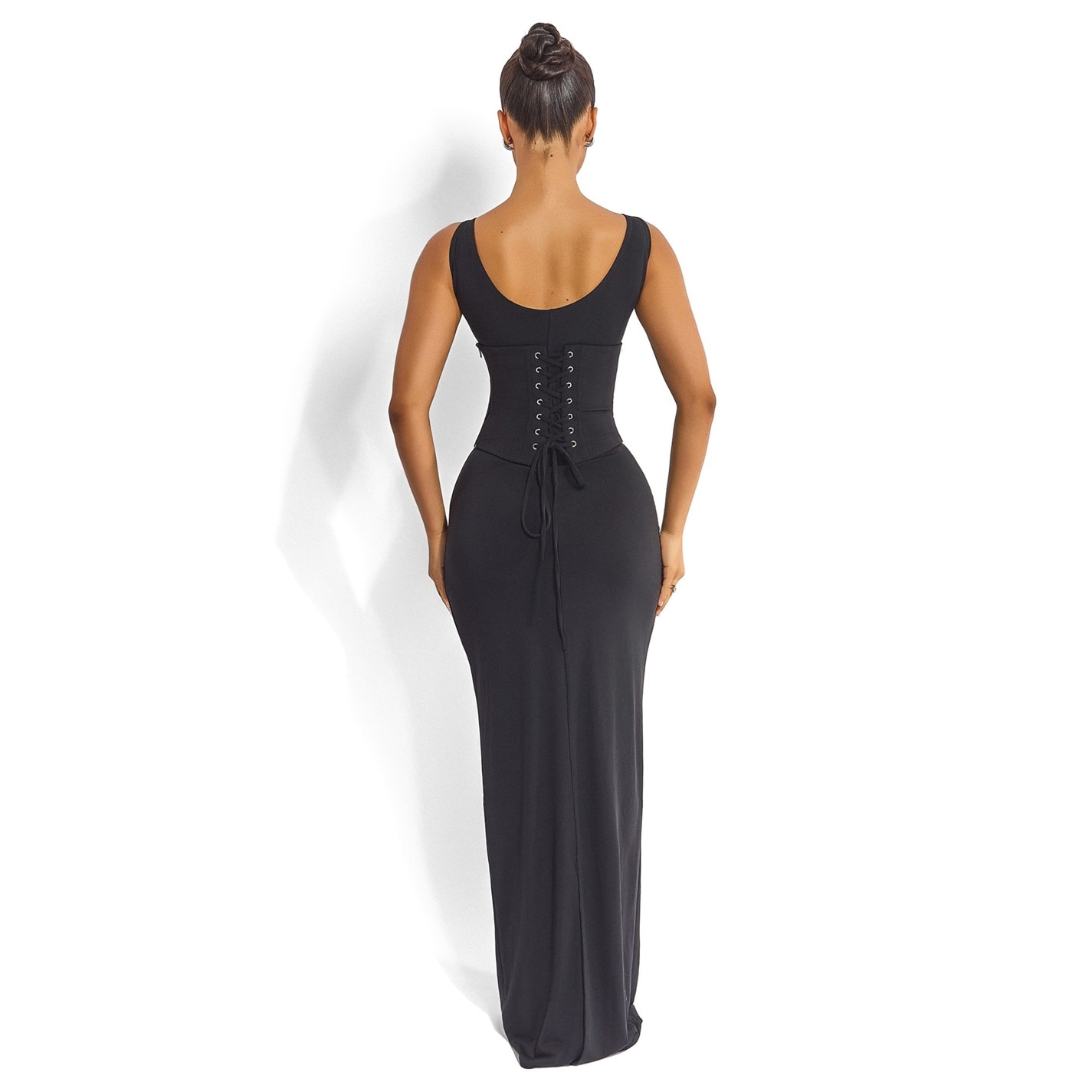 mars the label black dress The Sculpt Mini Dress in Black