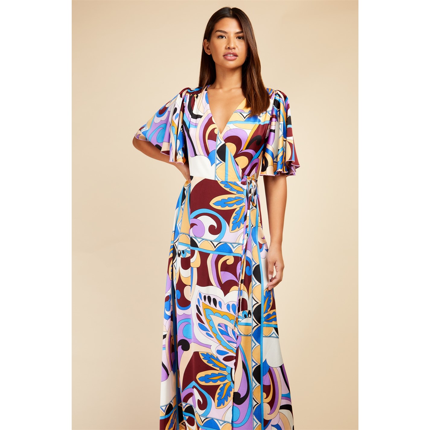 long sleeve fit and flare maxi dress Forest Green Warm Cotton Corduroy Fit and Flare Maxi Dress 58