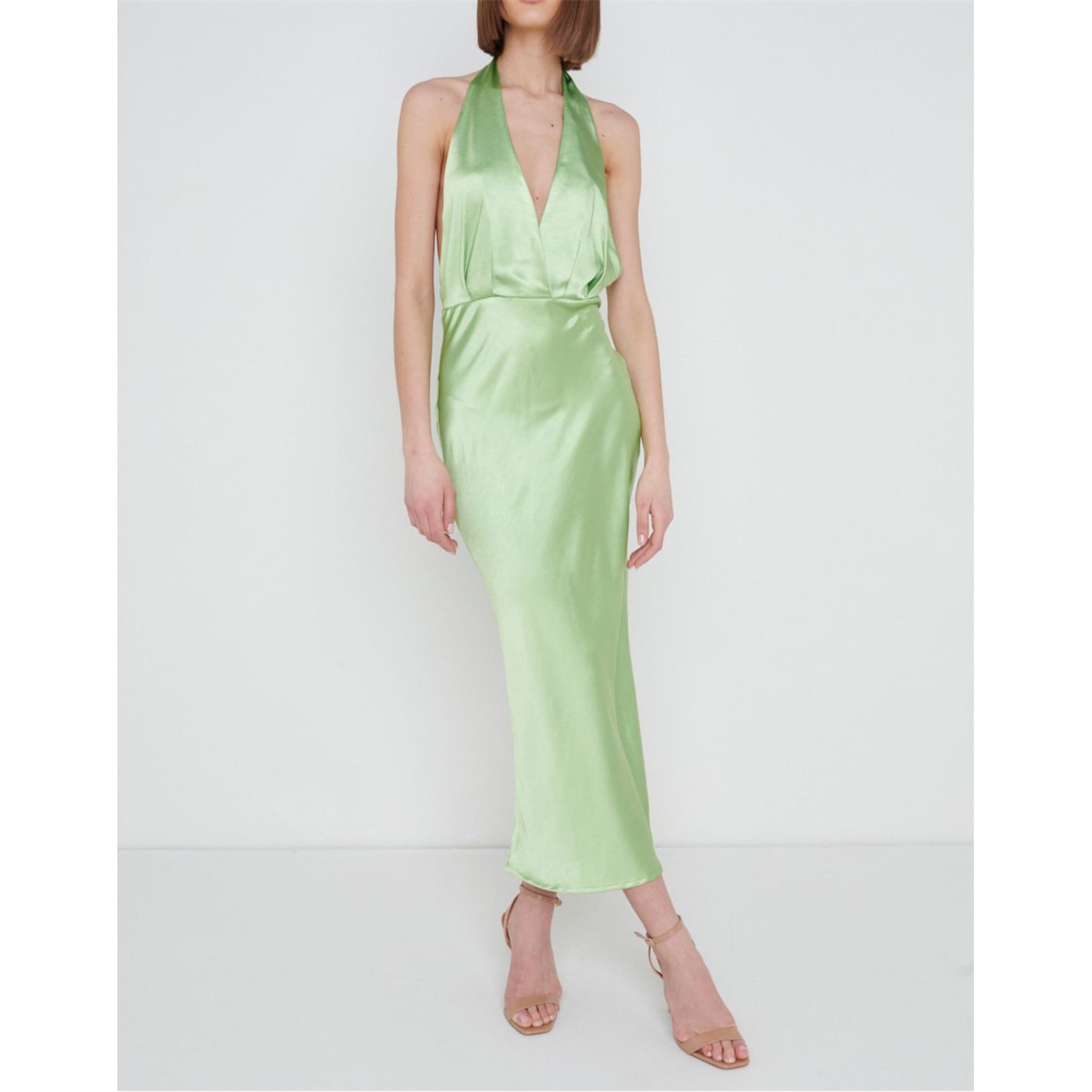 plus size green sparkly dress Berylove Women Maxi Mother Dress Sparkly Dark Green Plus Size A Line Tulle Wedding Party Guest Dress with Sleeves, Dark Green / 3XL main image 1