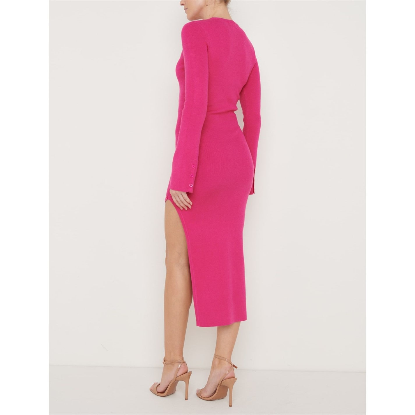 Pretty Lavish | Women's Knitted Jumper Dress | Pink
