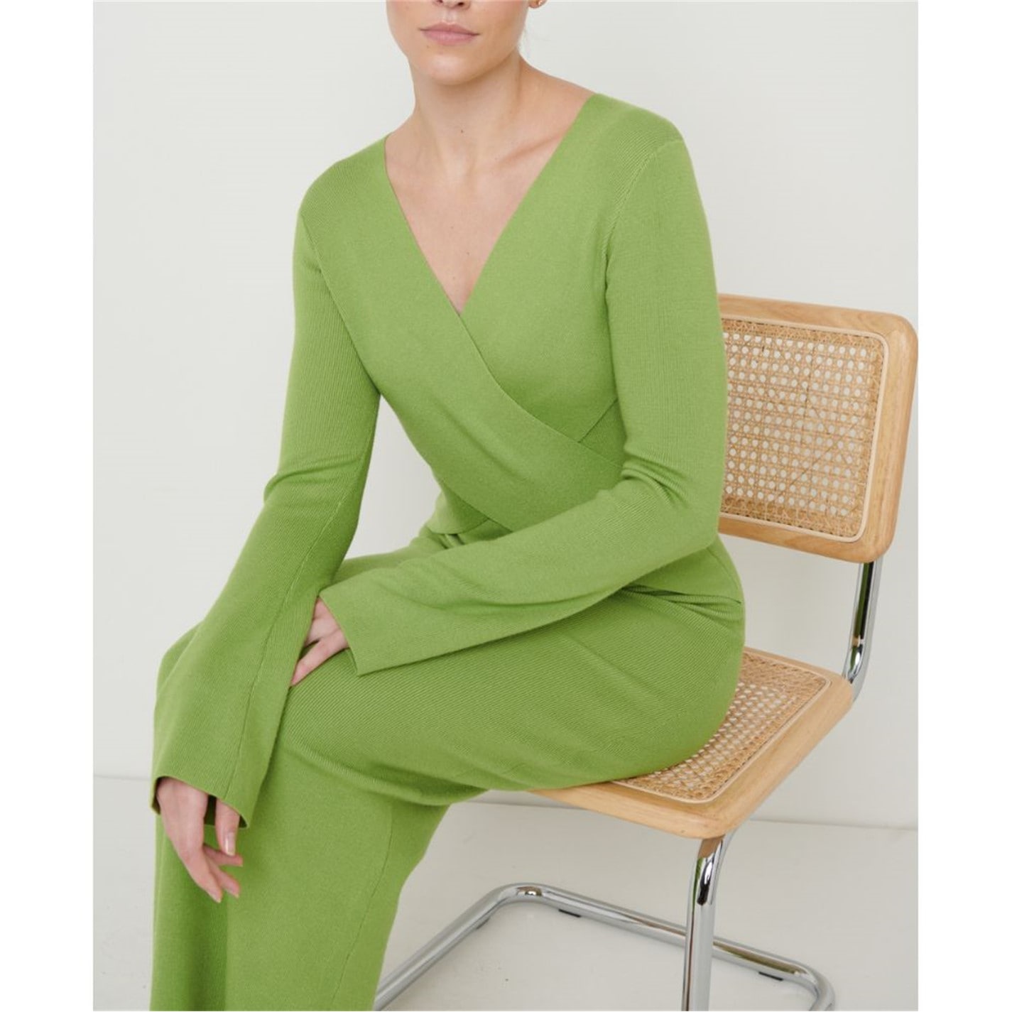 green knitted jumper dress Pretty Lavish | Women's | sequins