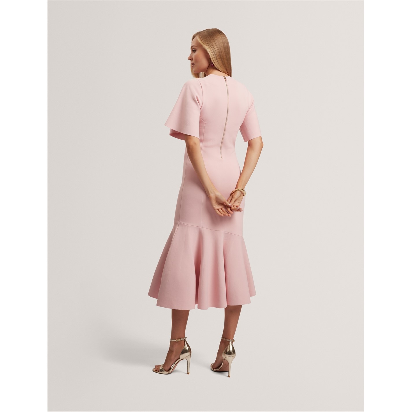 pink knitted jumper dress pink knitted dress Pink Corduroy Graycen Jumper Dress Classic Whimsy