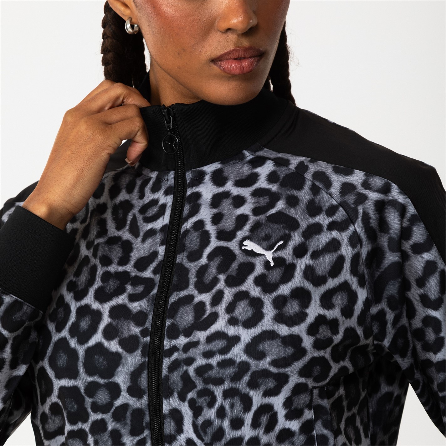 Puma AOP Tracksuit Jacket Womens Blk Leopard FRASERS Ireland