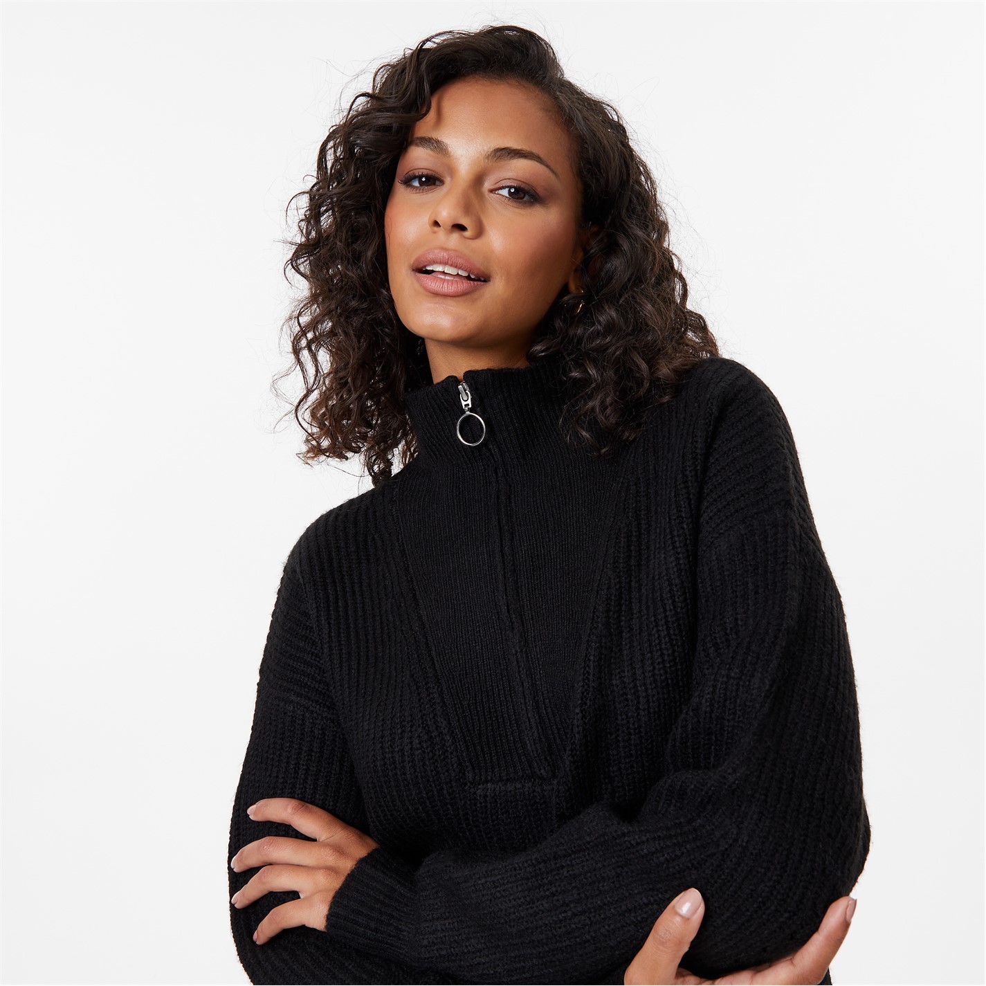 Jack Wills High Neck Zip Knitted Jumper Jumpers Frasers