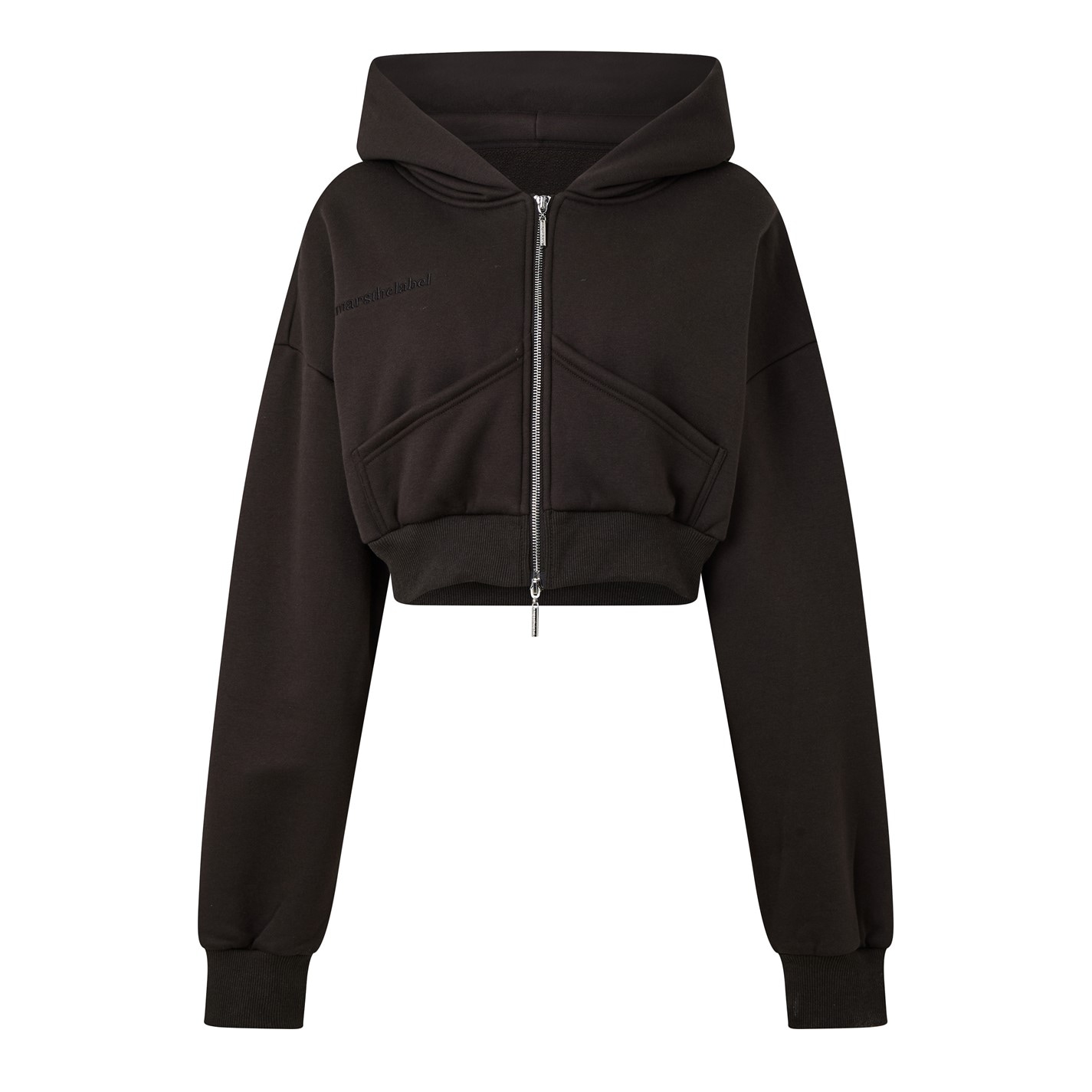MARS THE LABEL | Womens Classics Cropped Zip Hoodie | Zip Hoodies