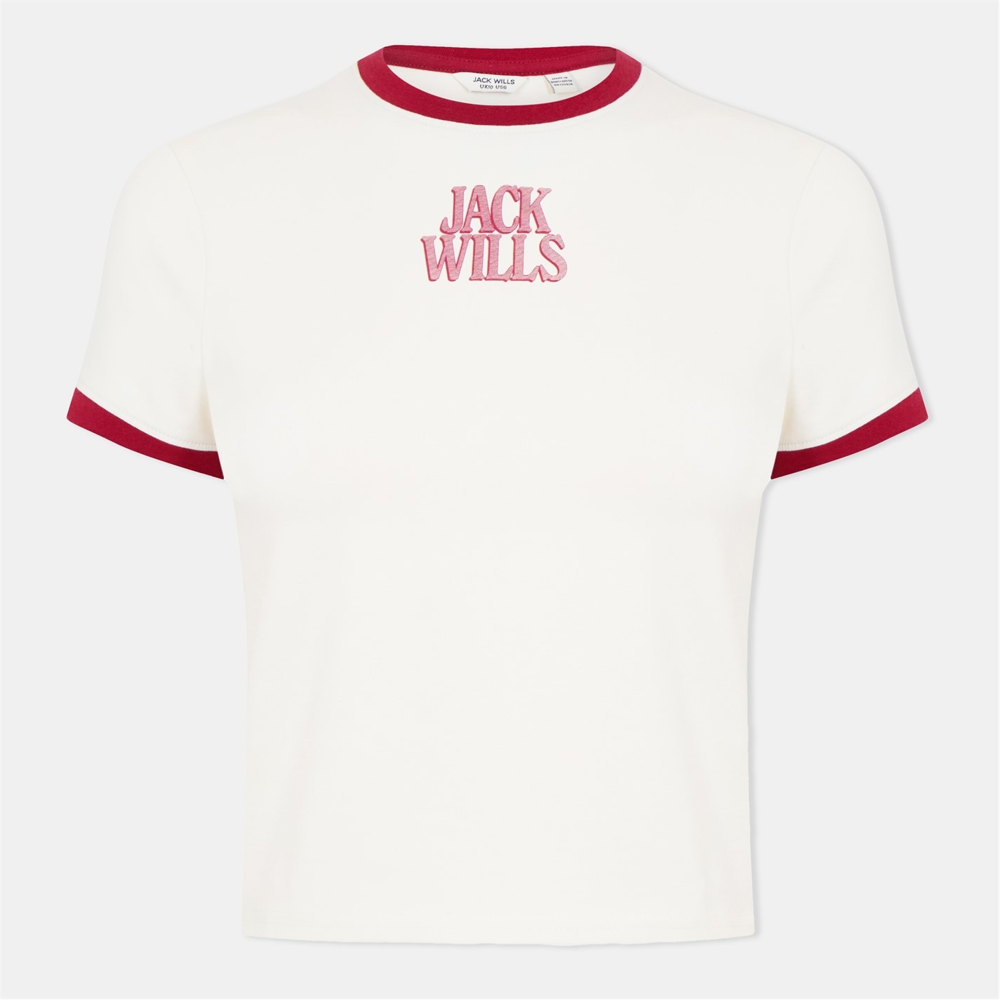 Jack Wills Graphic Baby T-Shirt White/Red FRASERS Ireland