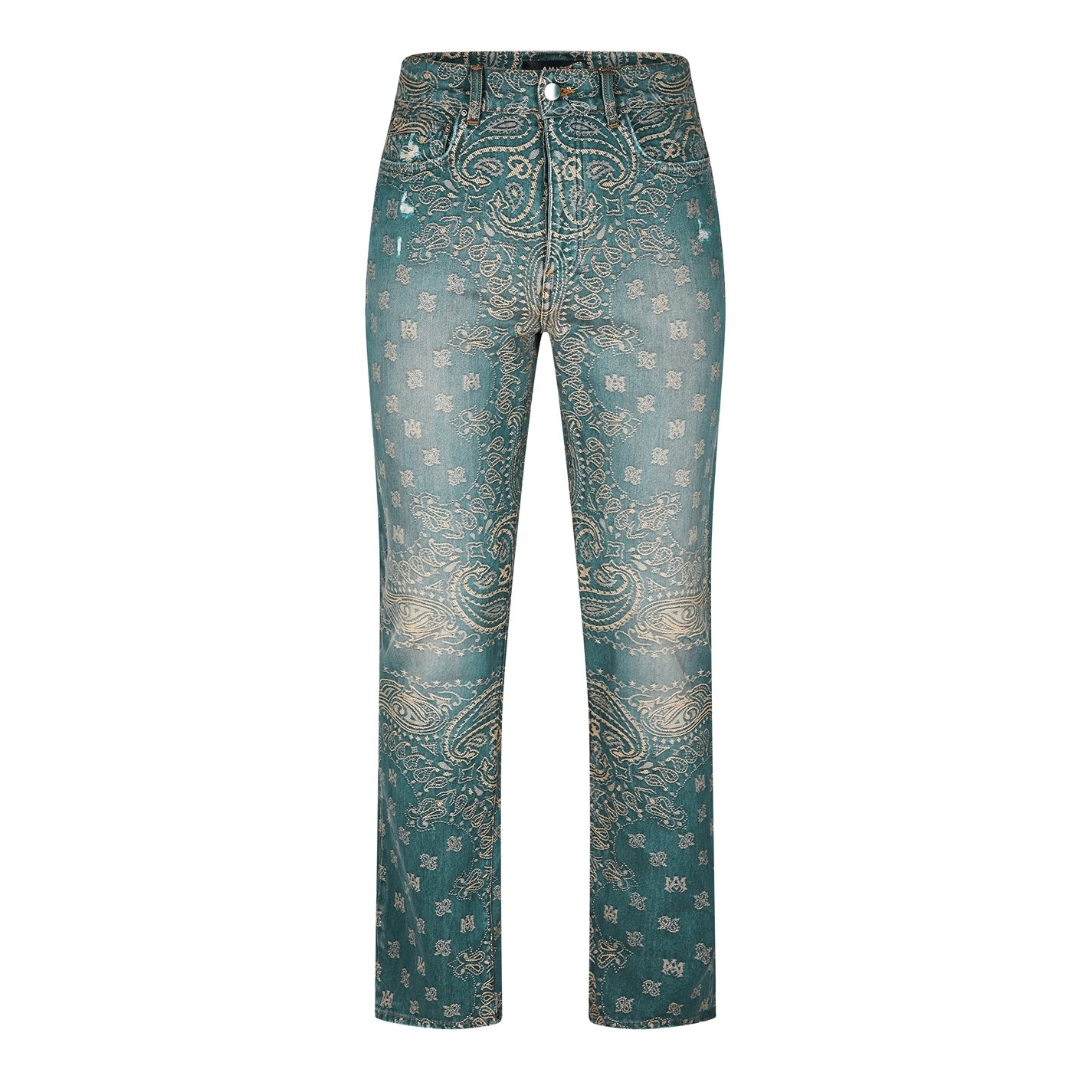 AMIRI Bandana Straight Leg Jeans Indigo FRASERS Ireland