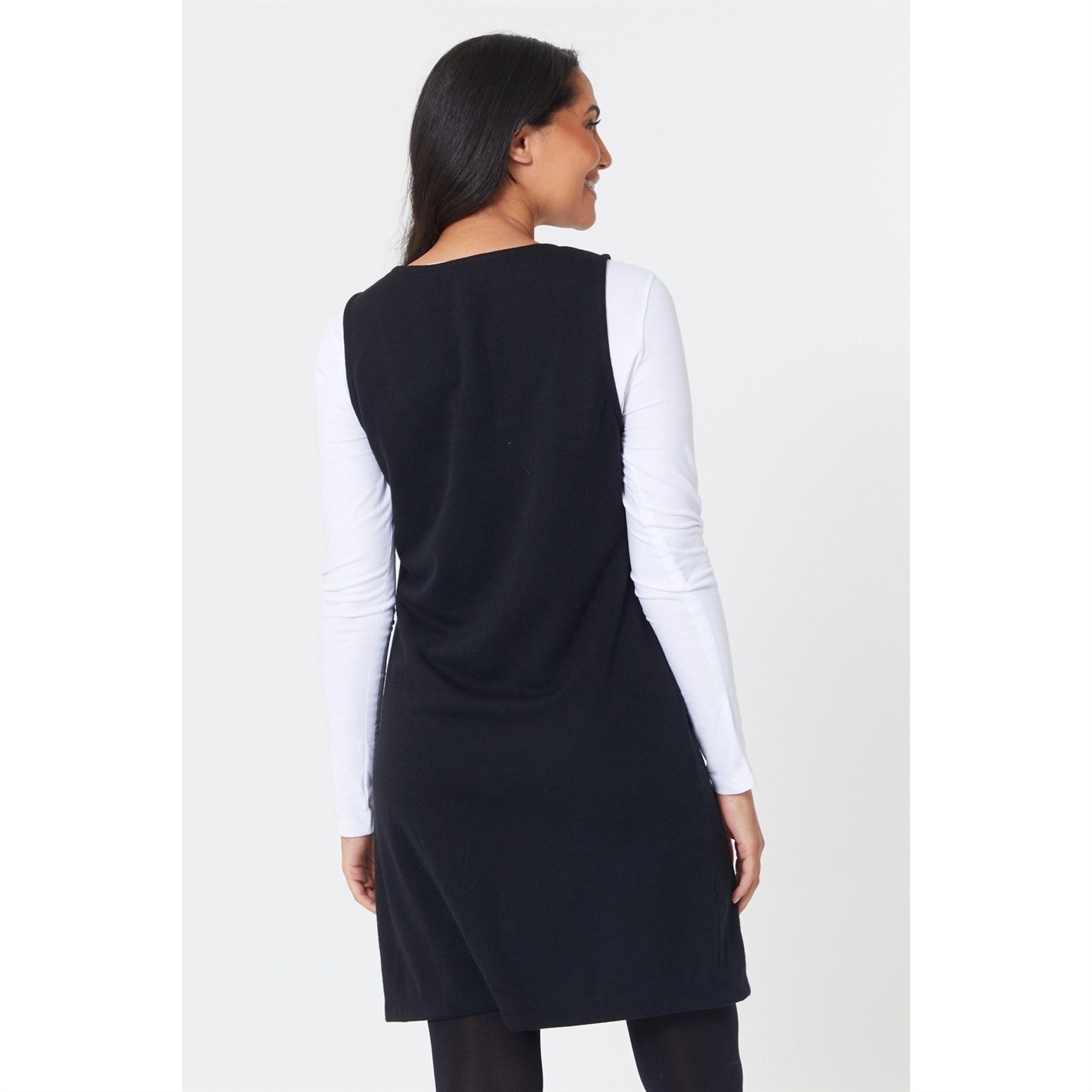 Be You Jersey Pinafore Dress Black Frasers