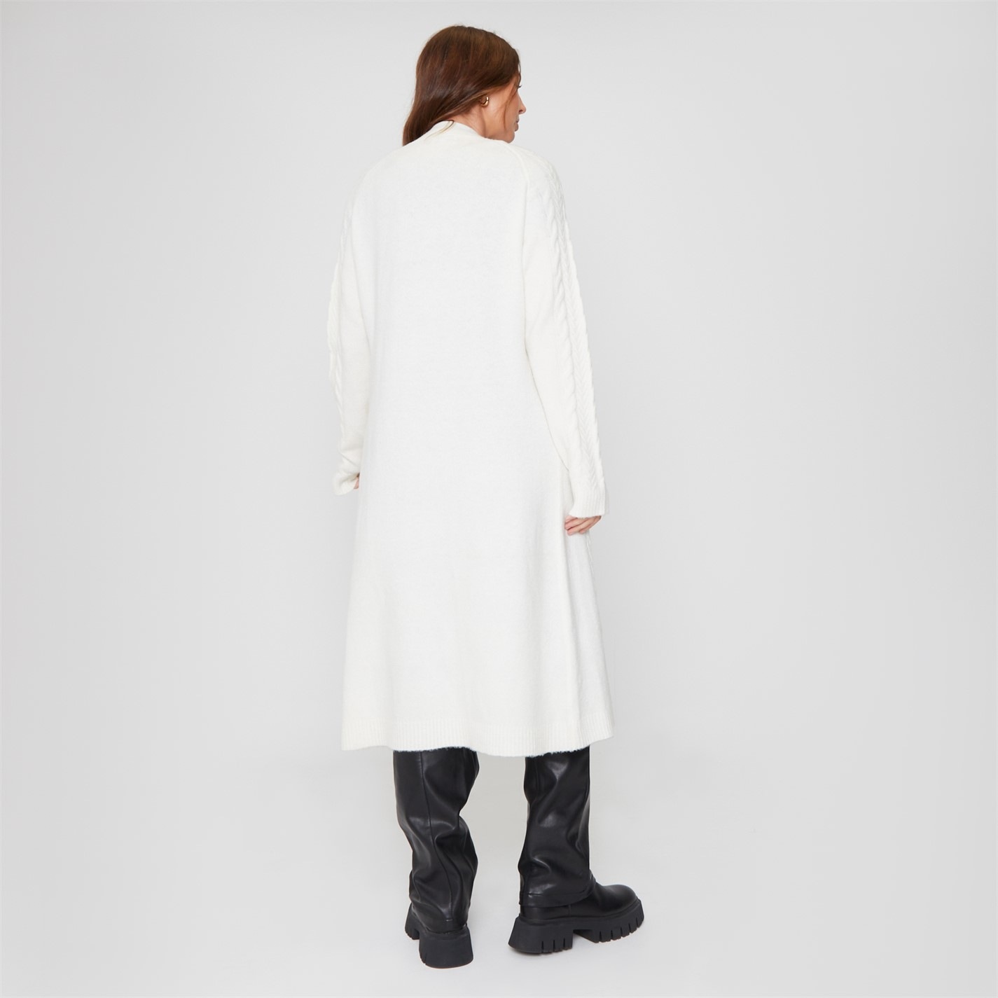 Be You | Cable Maxi Cardigan | Cream | FRASERS