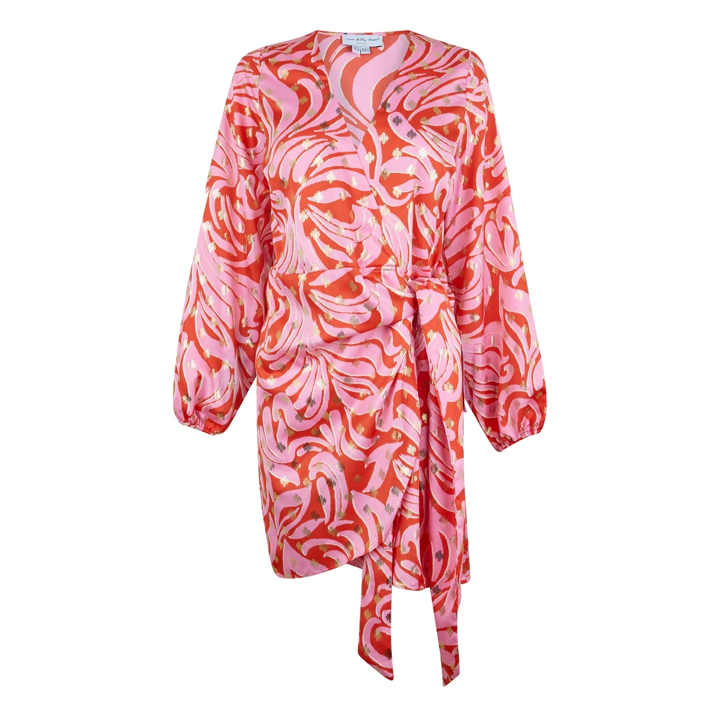 strapless open back dress Oneseason - Antoinette Slip Dress - Viscose - Merida Pink Swirl - SHOP  ONLINE