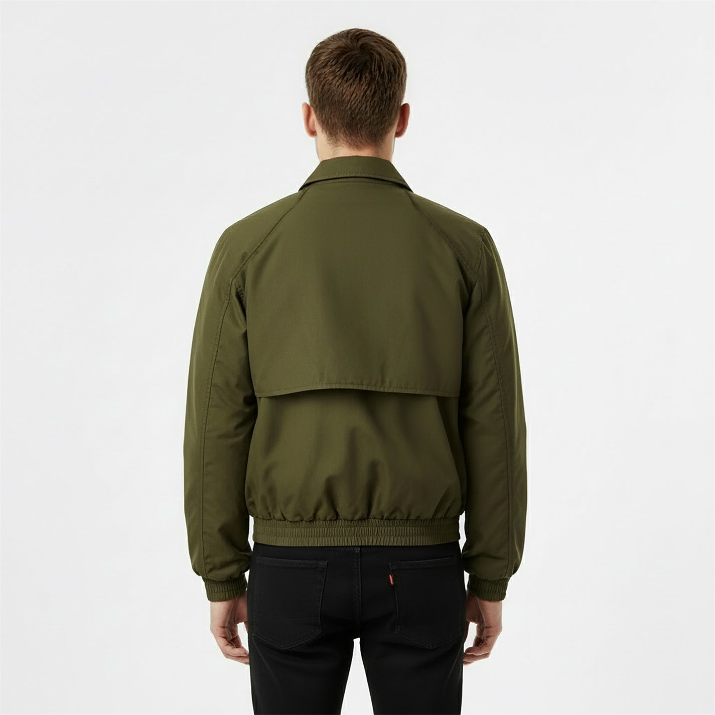 Jack Wills | Men's Long Sleeve Full Zip Harrington Jacket | Khaki