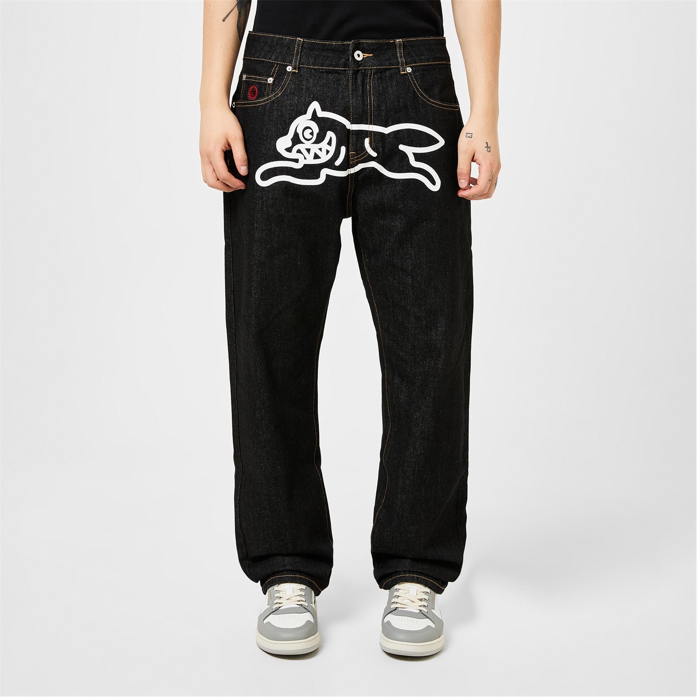 ICECREAM | Running Dog Denim Jeans | Black/White | FRASERS Ireland