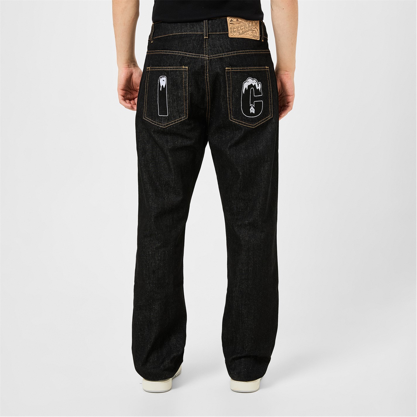 ICECREAM | Running Dog Denim Jeans | Black/White | FRASERS Ireland