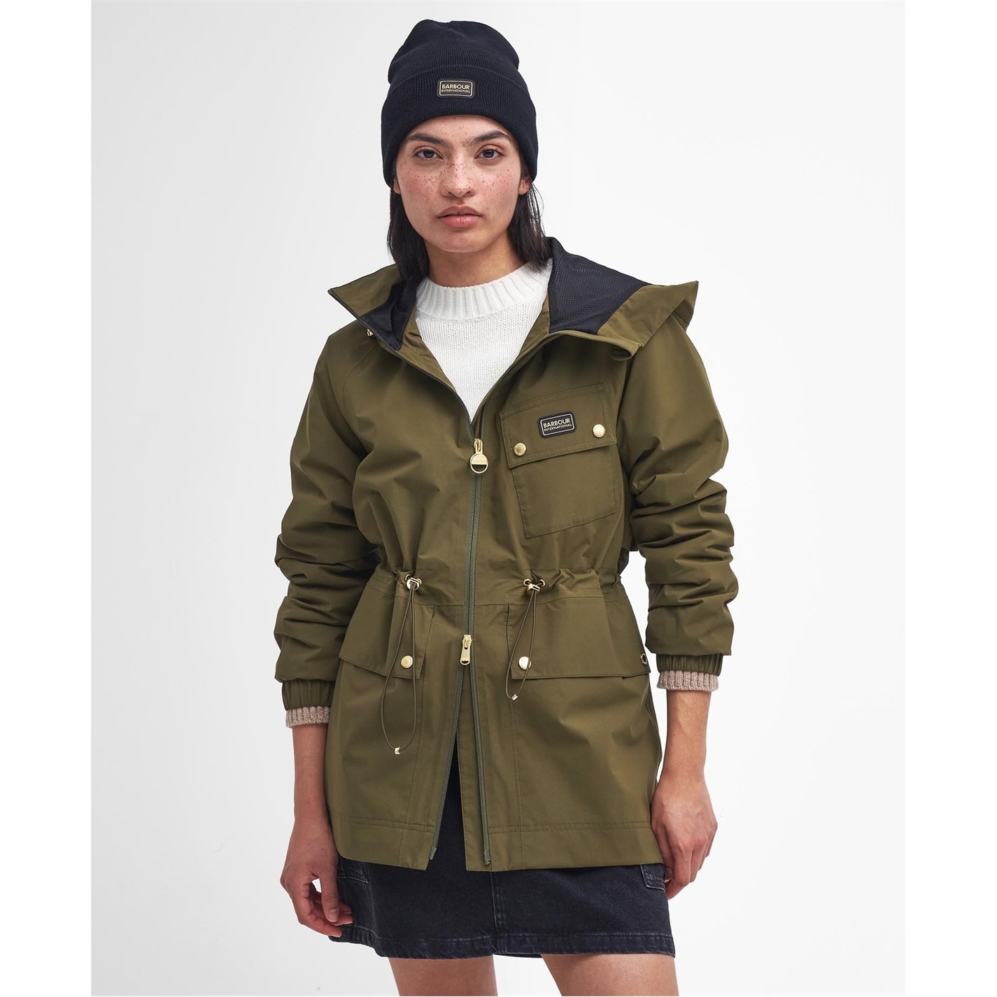 Barbour International Barbour Duffle Coat Ladies Barbour