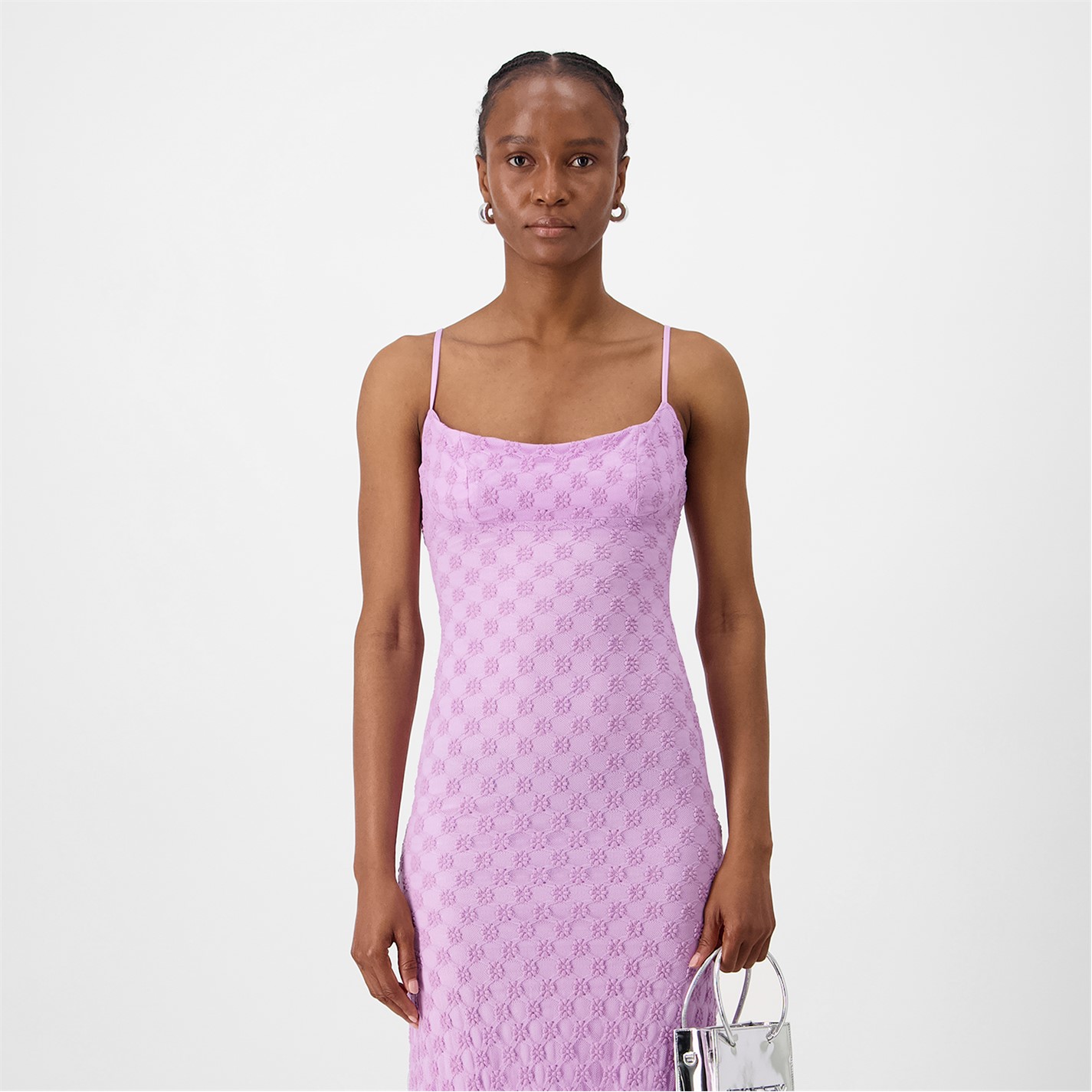Bardot | Adoni Mesh Midi Dress | Lilac | FRASERS Ireland