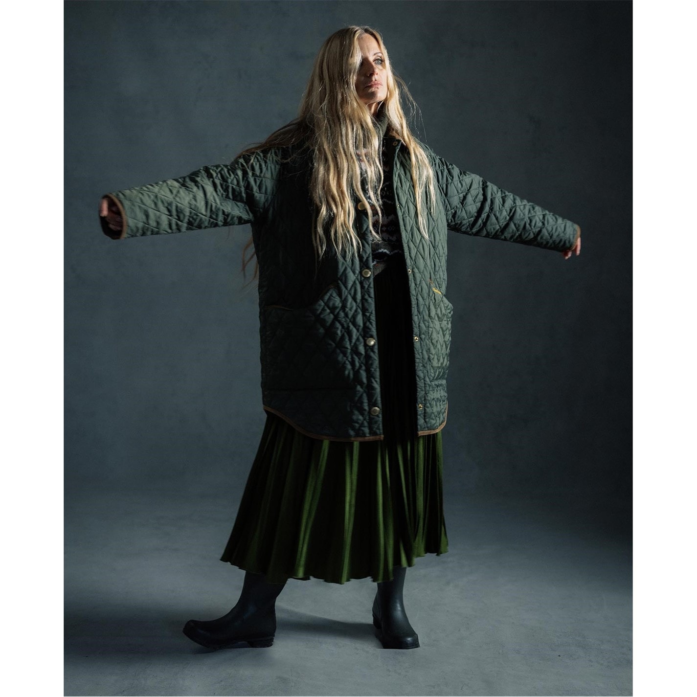 Barbour | 30th Anniversary Liddesdale Oversized Quilted Jacket | Olive ...