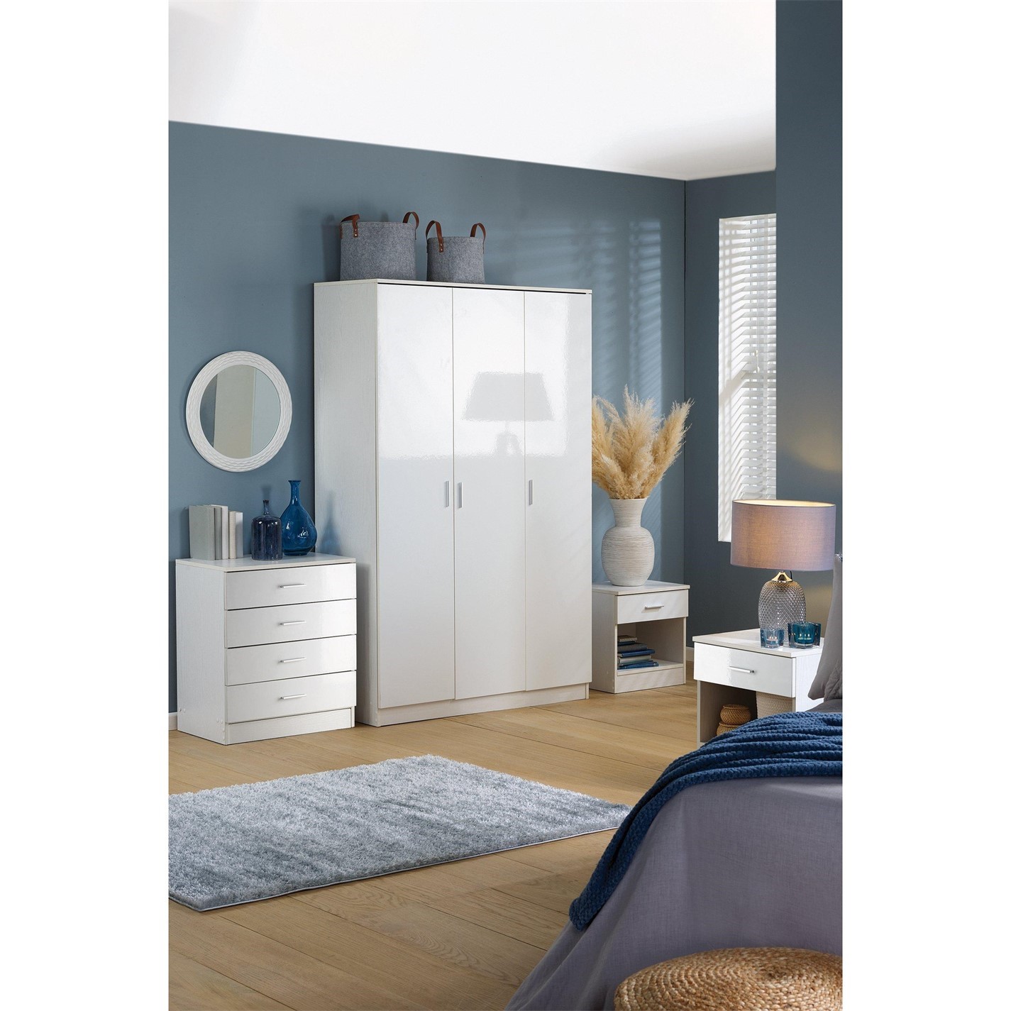 Homelife Carleton 4 Piece Gloss Bedroom Set Bedroom Packages Frasers