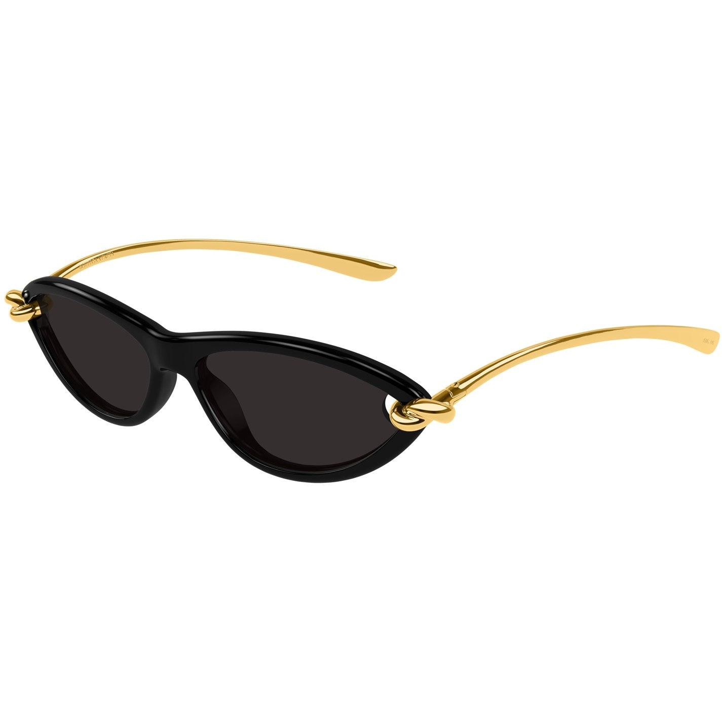 BOTTEGA VENETA Women's Cat Eye Sunglasses Black/Gold FRASERS