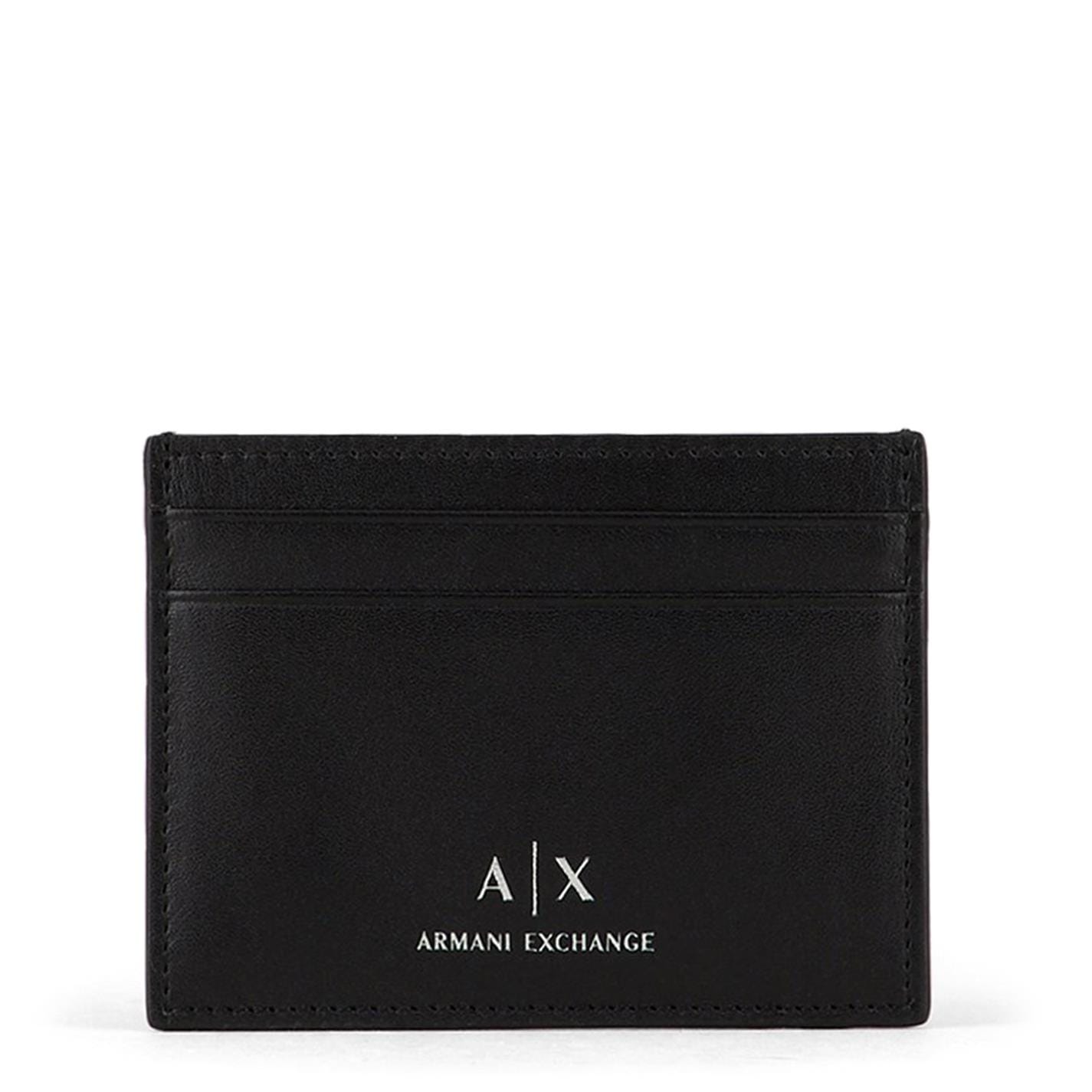 Armani Exchange Corporate Logo Cardholder Black 00020 House of Fraser