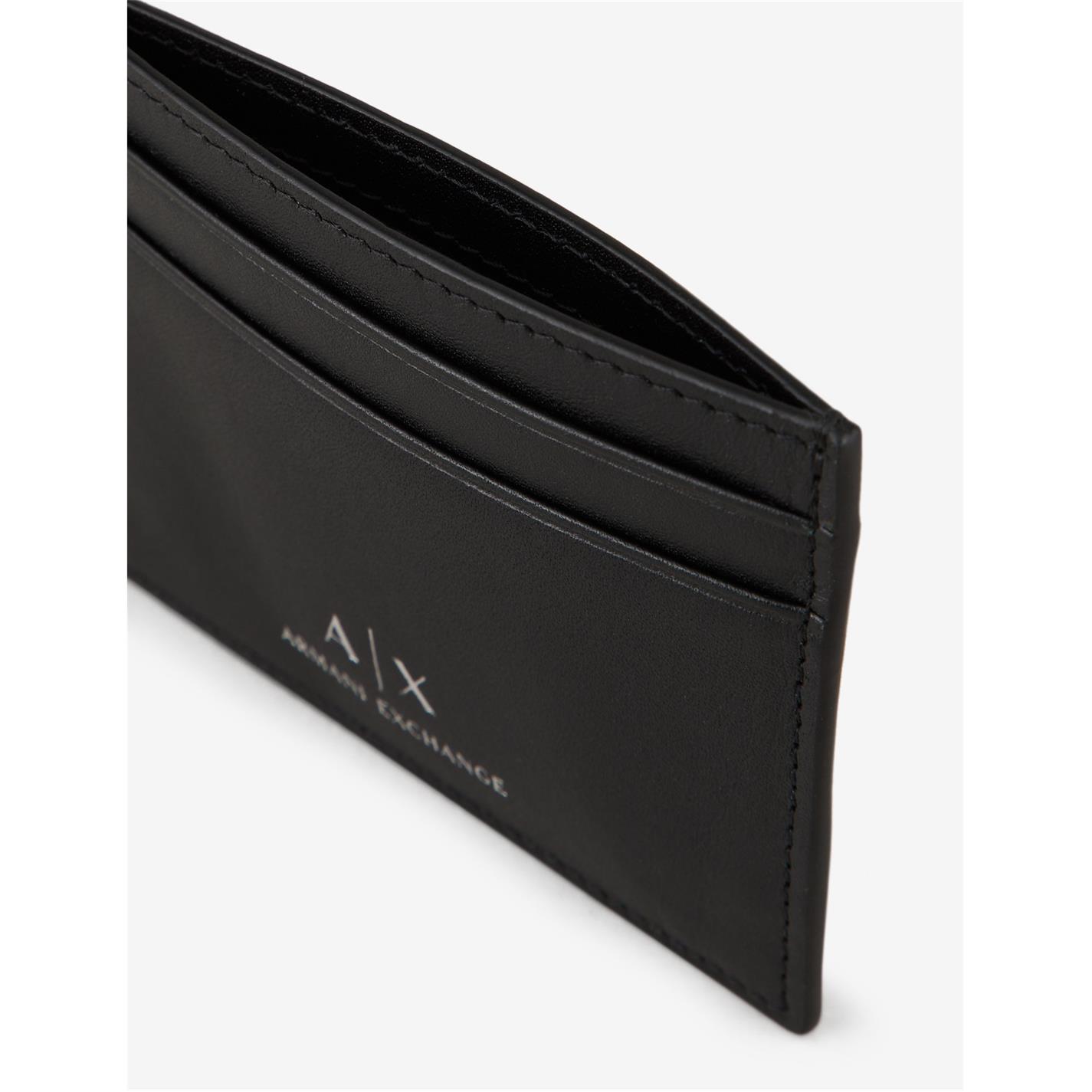 Armani Exchange Corporate Logo Cardholder Black 00020 House of Fraser