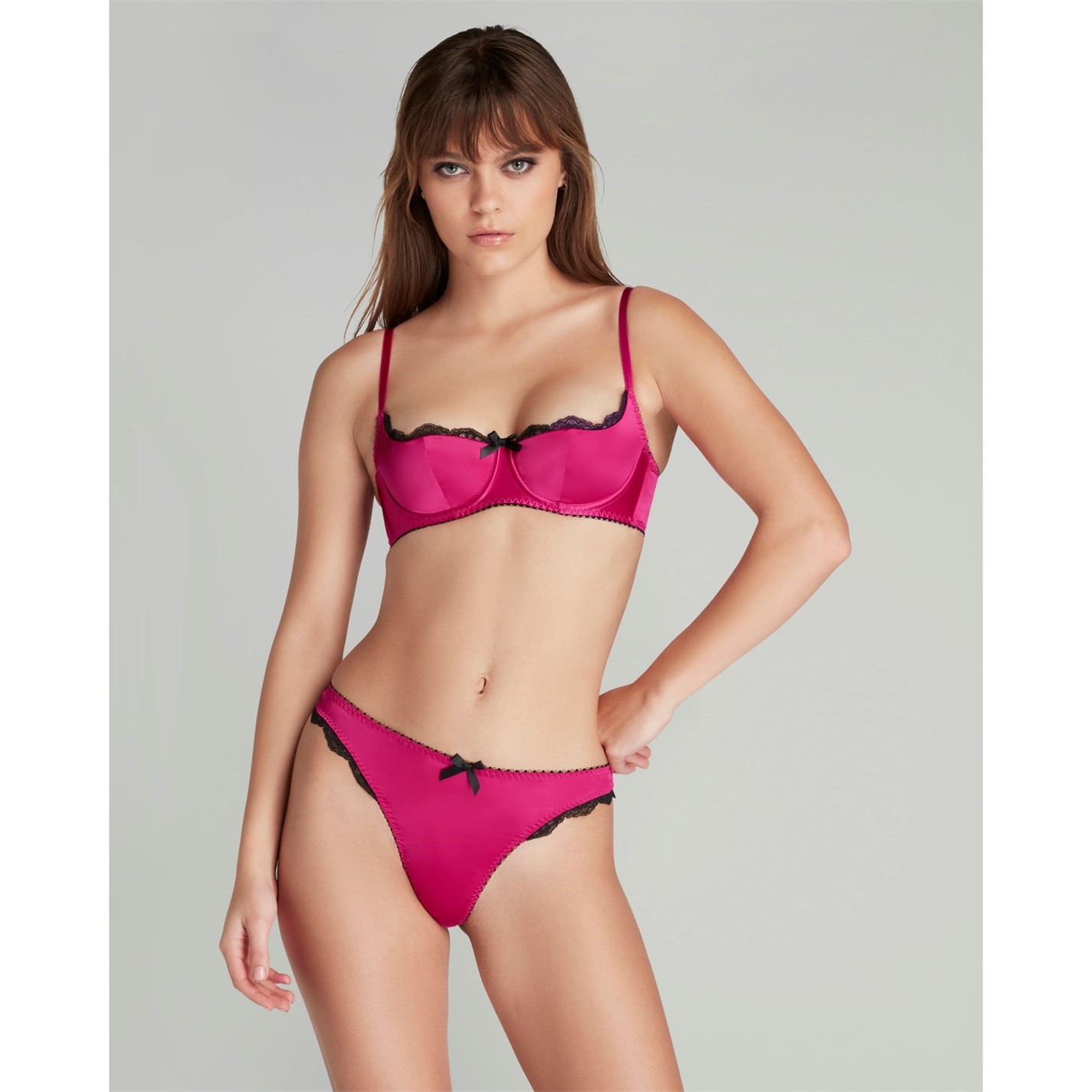 Agent Provocateur SLOANE Underwired Bra Fuchsia/Black