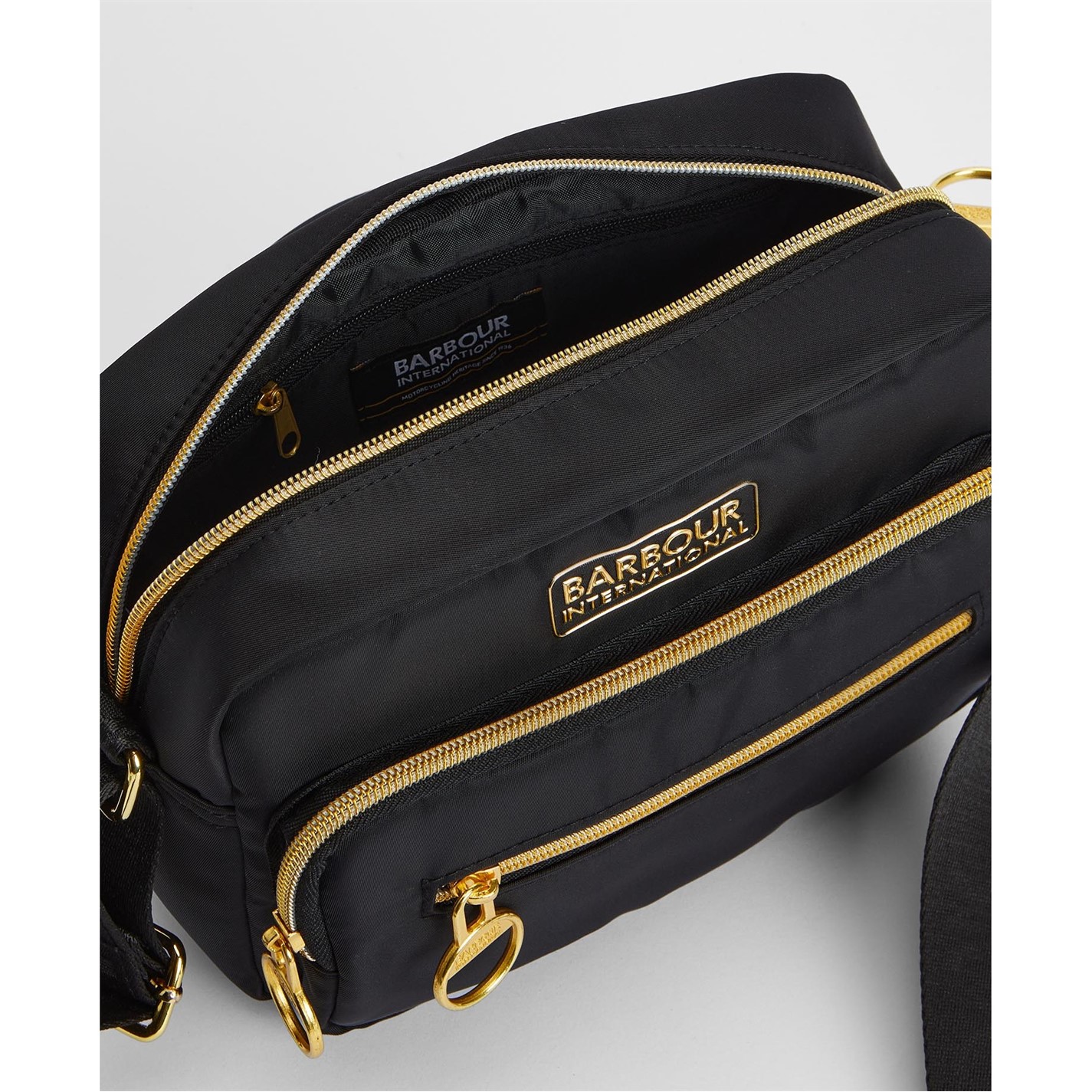 Barbour International Qualify Crossbody Bag Black House of Fraser