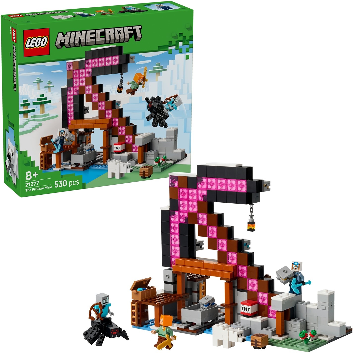 LEGO | LEGO® Minecraft® The Pickaxe Mine Gamer-Room Decor and Axe