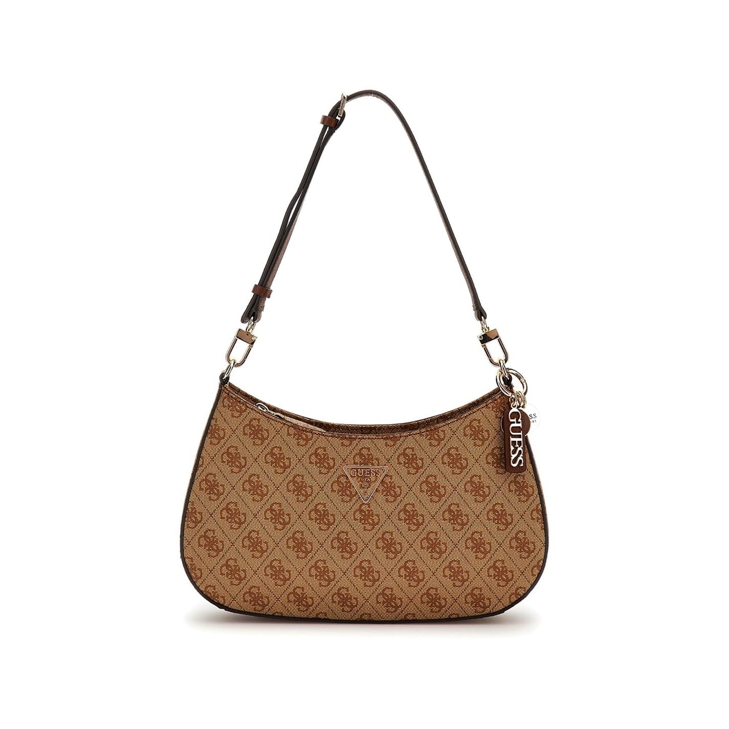 Guess Noelle Shoulder Bag Womens Latte Logo FRASERS Ireland