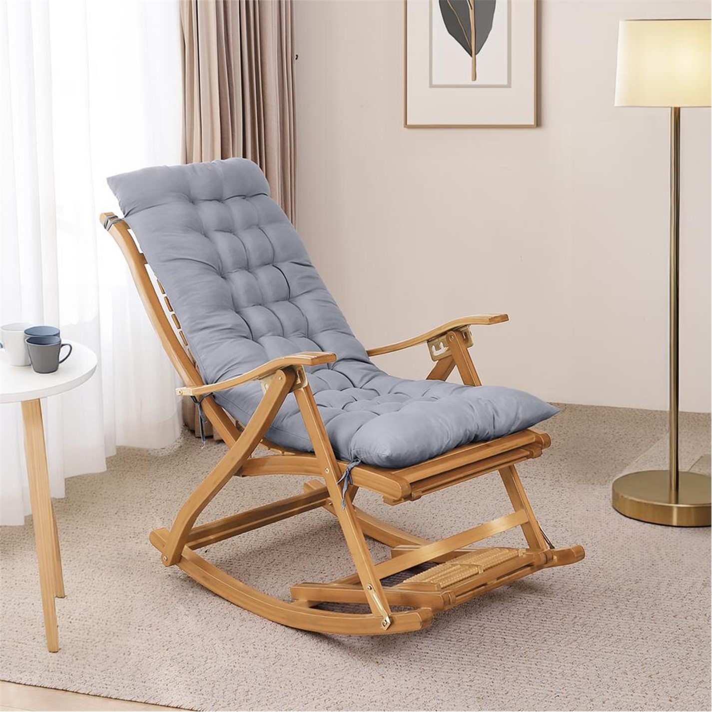 Kalinga Ashok Jean Bean Bag Chair Thick Lounger Chair Cushion